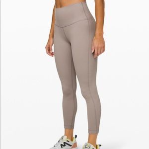 align II 25” high rise pant, size 8, dark chrome